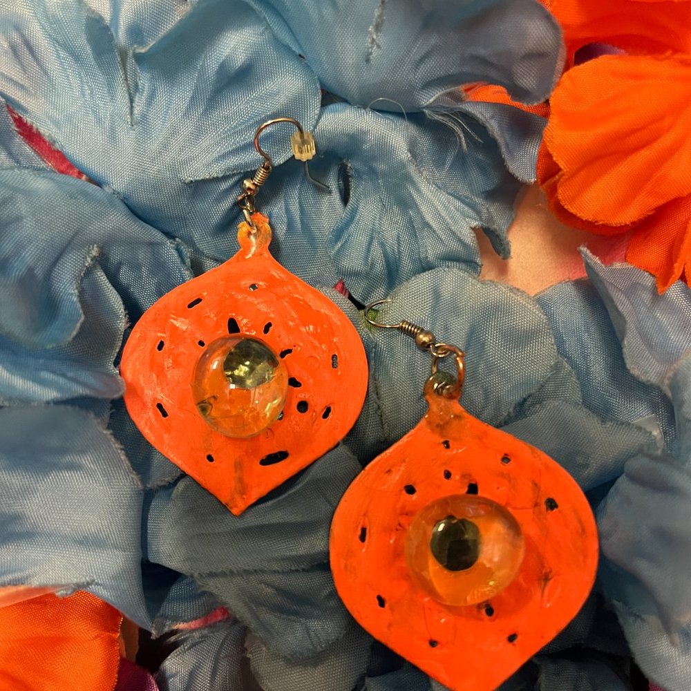 Orange Earrings - image 8